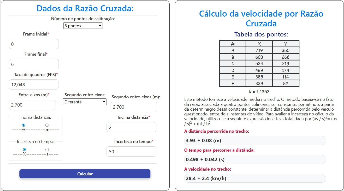Cross ratio 6-point calculation screen in Niewtun CRC